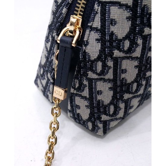 Replica Christian Dior Mini 30 Montaigne D-Cosy Bag Dark Blue