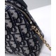 Replica Christian Dior Mini 30 Montaigne D-Cosy Bag Dark Blue