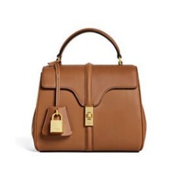 Fake Celine Mini 16 Bag Natural Calfskin Coffee Replica