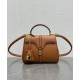 Fake Celine Mini 16 Bag Natural Calfskin Coffee Replica