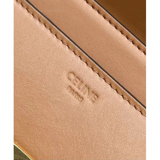 Fake Celine Mini 16 Bag Natural Calfskin Coffee Replica