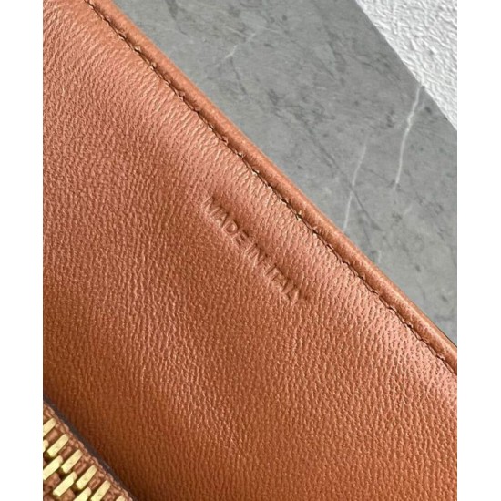 Fake Celine Mini 16 Bag Natural Calfskin Coffee Replica