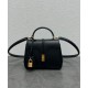 Replica Celine Mini 16 Bag Natural Calfskin Black