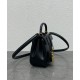 Replica Celine Mini 16 Bag Natural Calfskin Black