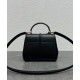 Replica Celine Mini 16 Bag Natural Calfskin Black