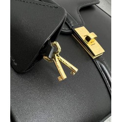 Replica Celine Mini 16 Bag Natural Calfskin Black