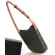 Fake Celine Medium Celine Croque Bag Triomphe Canvas And Calfskin Coffee Replica