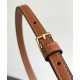 Fake Celine Medium Celine Croque Bag Triomphe Canvas And Calfskin Coffee Replica