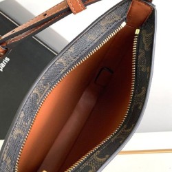 Replica Celine Medium Celine Croque Bag Triomphe Canvas And Calfskin Coffee Fake Celine Medium Celine Croque Bag Triomphe Canvas And Calfskin Coffee Replica