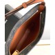 Fake Celine Medium Celine Croque Bag Triomphe Canvas And Calfskin Coffee Replica
