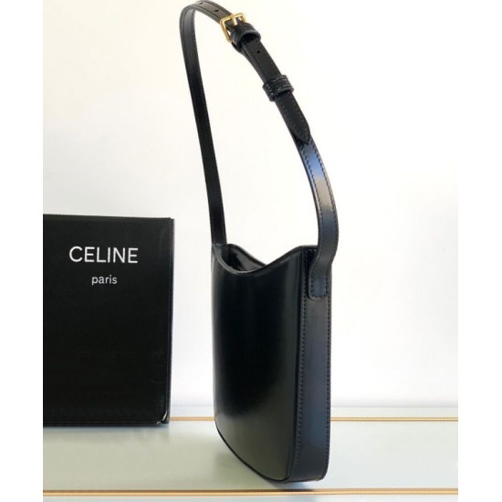 Replica Celine Medium Celine Croque Bag Black