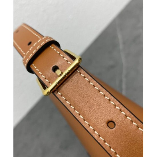 Replica Celine Classique Cuir Triomphe Bag In Natural Calfskin Coffee