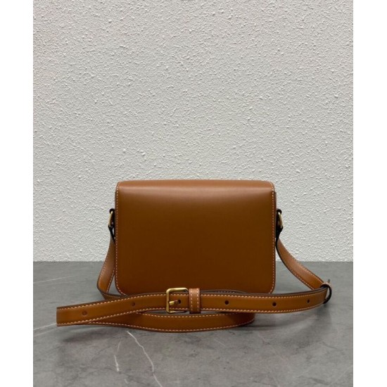 Replica Celine Teen Triomphe Bag Shiny Calfskin Coffee Fake Celine Teen Triomphe Bag Shiny Calfskin Coffee Replica