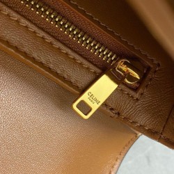 Replica Celine Teen Triomphe Bag Shiny Calfskin Coffee Fake Celine Teen Triomphe Bag Shiny Calfskin Coffee Replica