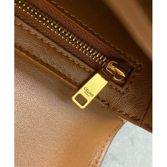 Replica Celine Teen Triomphe Bag Shiny Calfskin Coffee Fake Celine Teen Triomphe Bag Shiny Calfskin Coffee Replica