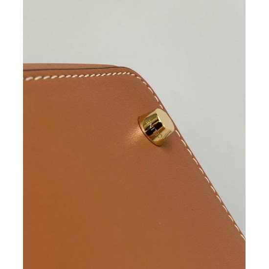 Replica Celine Conti Bag Supple Calfskin Coffee