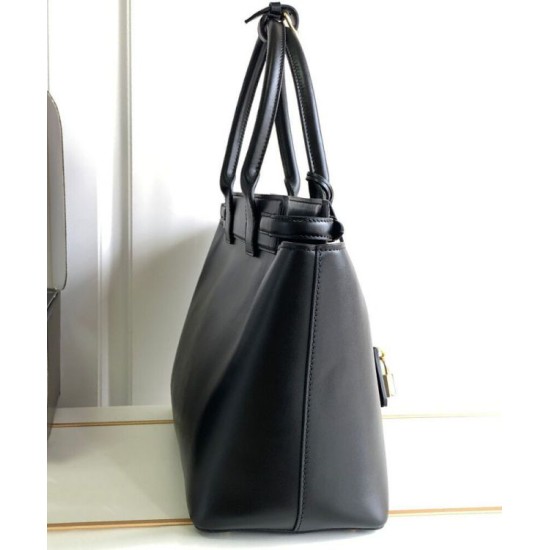 Fake Celine Conti Bag Supple Calfskin Black Replica