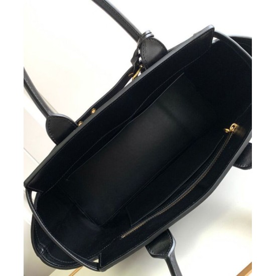 Fake Celine Conti Bag Supple Calfskin Black Replica