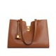 Fake Celine Cabas 16 Bag Smooth Calfskin Coffee Replica