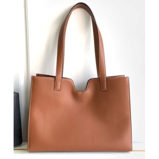 Fake Celine Cabas 16 Bag Smooth Calfskin Coffee Replica