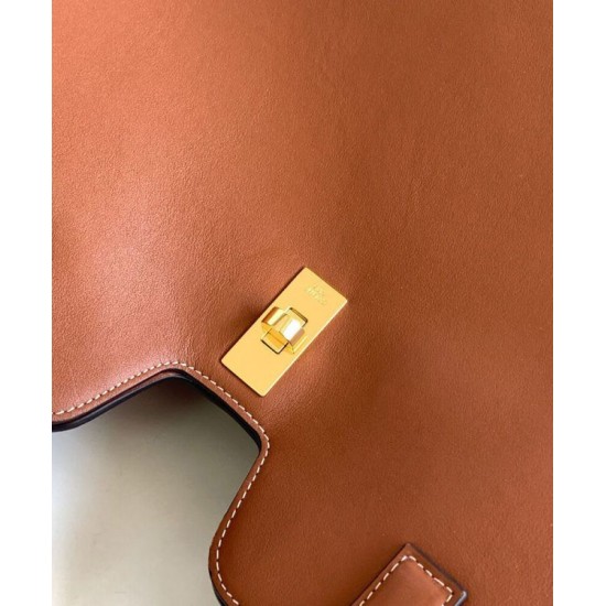 Fake Celine Cabas 16 Bag Smooth Calfskin Coffee Replica