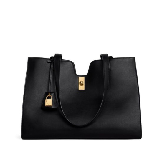 Replica Celine Cabas 16 Bag Smooth Calfskin Black
