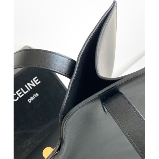 Replica Celine Cabas 16 Bag Smooth Calfskin Black