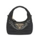 Replica Prada Nappa-leather Mini Bag With Topstitching 1BA384 Black
