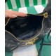 Replica Prada Nappa-leather Mini Bag With Topstitching 1BA384 Black