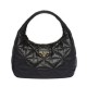 Replica Prada Large Topstitched Nappa-leather Bag 1BC183 Black