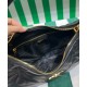 Replica Prada Large Topstitched Nappa-leather Bag 1BC183 Black