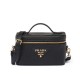 Replica Prada Leather Mini-bag 1BH202 Black