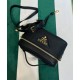 Replica Prada Leather Mini-bag 1BH202 Black