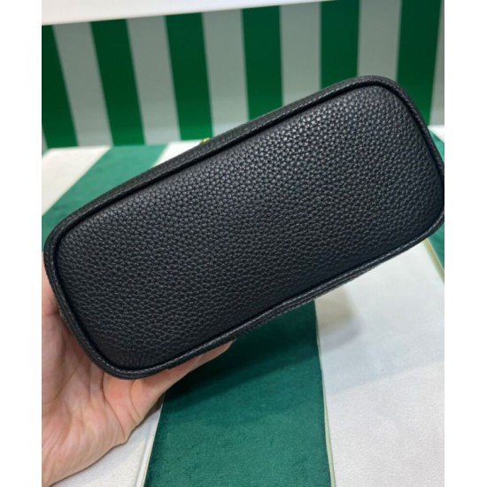 Replica Prada Leather Mini-bag 1BH202 Black