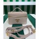 Fake Prada Leather Mini-bag 1BH202 Pink Replica