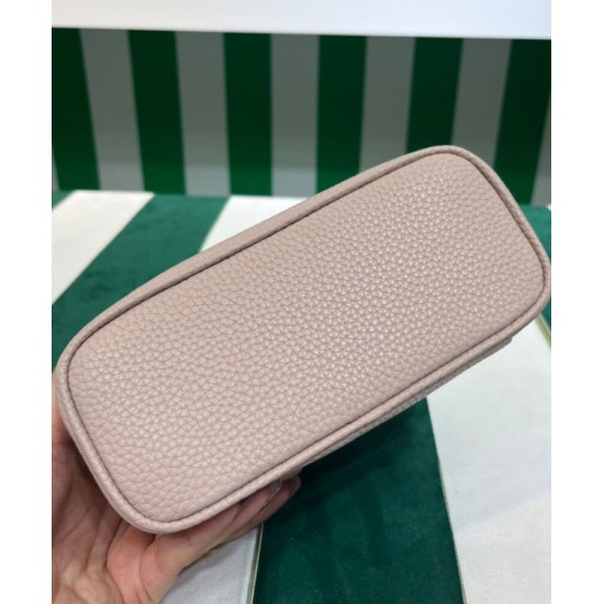 Fake Prada Leather Mini-bag 1BH202 Pink Replica