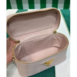 Fake Prada Leather Mini-bag 1BH202 Pink Replica