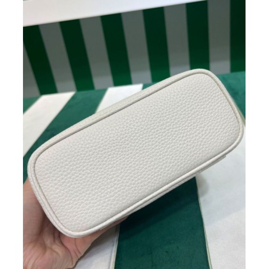 Fake Prada Leather Mini-bag 1BH202 White Replica