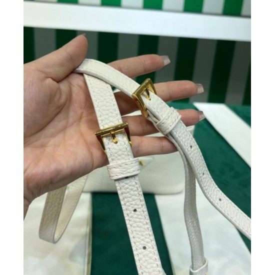 Fake Prada Leather Mini-bag 1BH202 White Replica