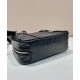 Replica Prada Medium Antique Nappa Leather Top Handle Bag 1BB092 Black