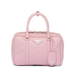 Fake Prada Medium Antique Nappa Leather Top Handle Bag 1BB092 Pink Replica