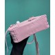 Fake Prada Medium Antique Nappa Leather Top Handle Bag 1BB092 Pink Replica