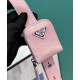 Fake Prada Medium Antique Nappa Leather Top Handle Bag 1BB092 Pink Replica