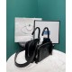 Replica Prada Antique Nappa Leather Multi-pocket Top-handle Bag 1BB099 Black