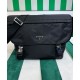 Replica Prada Re-Nylon And Saffiano Shoulder Bag 2VD052 Black