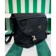 Replica Prada Re-Nylon And Saffiano Shoulder Bag 2VD052 Black