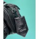 Fake Prada Nappa Antique Leather Multi-pocket Shoulder Bag 1BH198 Black Replica