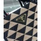 Replica Prada Symbole Jacquard Fabric Micro Bag Black