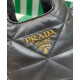 Replica Prada Small Nappa-leather Tote Bag With Topstitching 1BG451 Black
