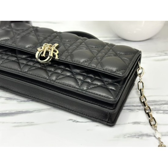 Replica Christian Dior Miss Dior Lady Dior Mini Bag Black